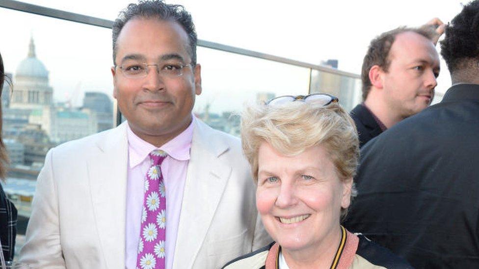 Krishnan Guru-Murthy and Sandi Toksvig