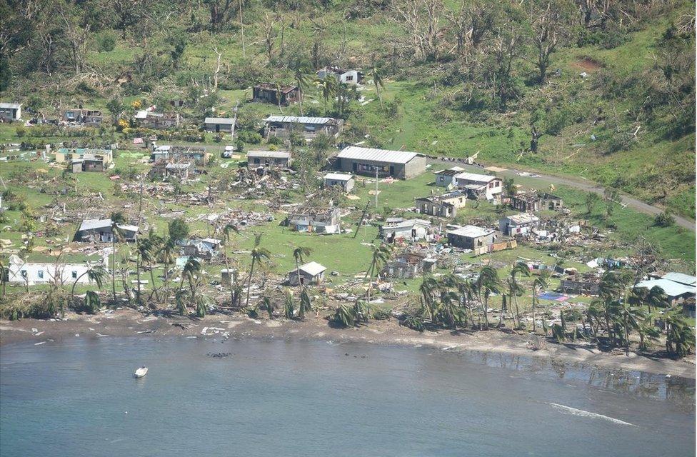 Tweet by the Republic of Fiji of devastation caused by Cyclone Winston, on 22 February 2016