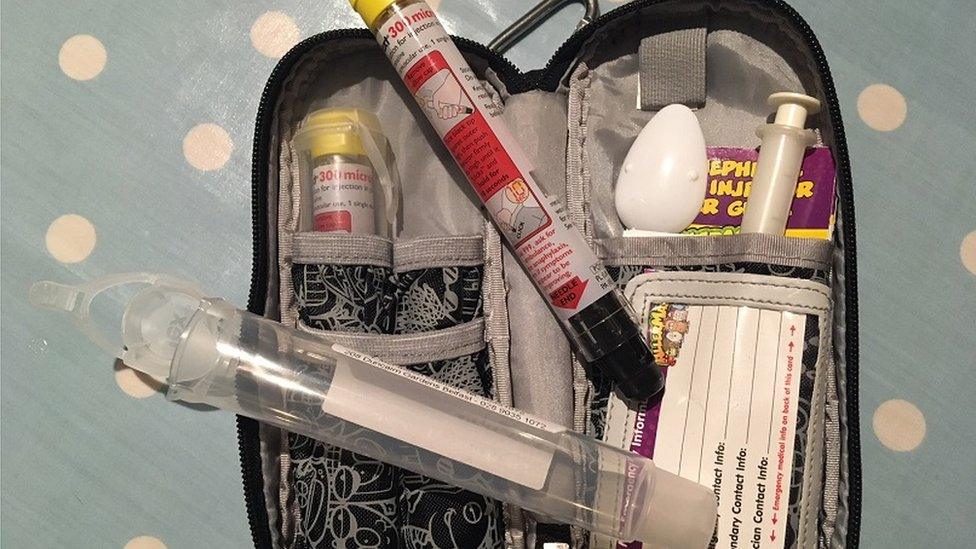 Darragh Henry's EpiPen kit