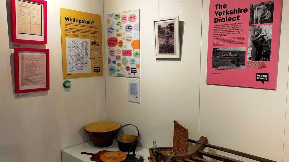 A section of the In Your Words special exhibition at the Dales Countryside Museum