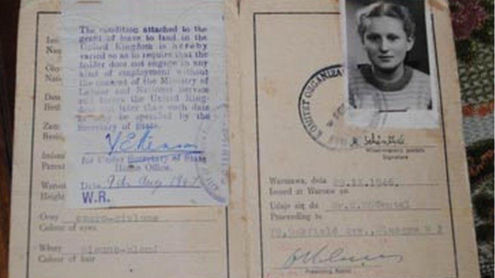 Marion's passport from 1946