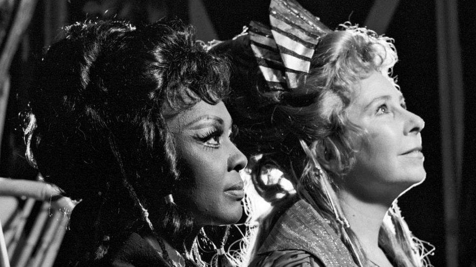 Shirley Verrett and Christa Ludwig in 'Les Troyens' at the Metropolitan Opera in October 1973