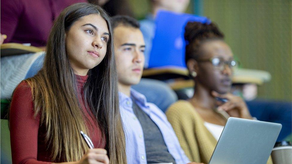 students in a lecture