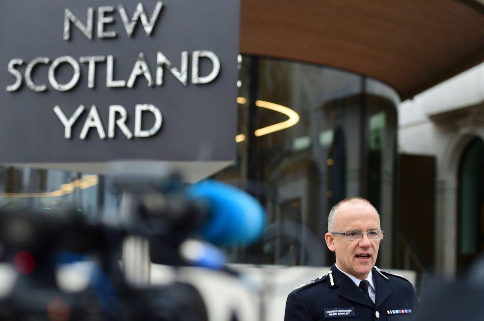 Mark Rowley, Acting Deputy Commissioner of the Metropolitan Police, speaks to media Friday morning