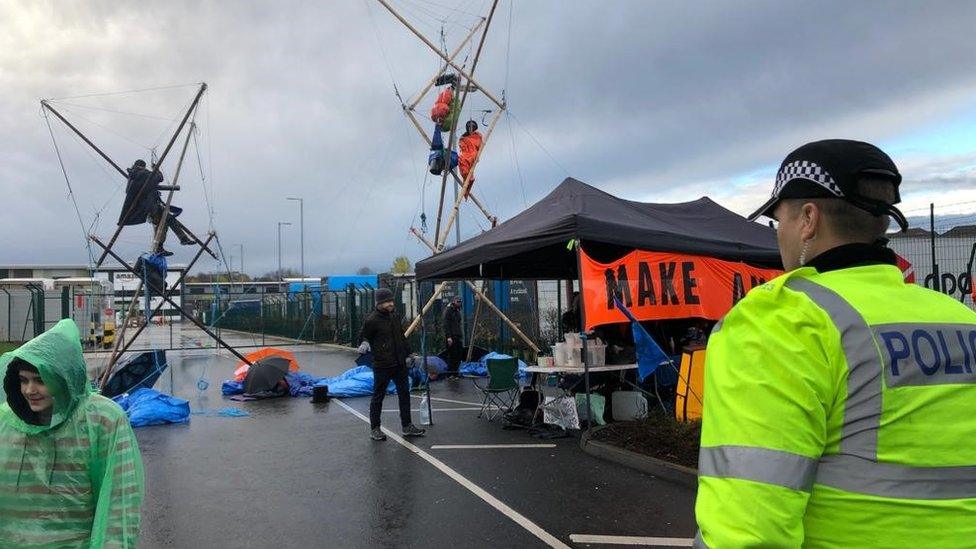 Protest at Coventry's Amazon site