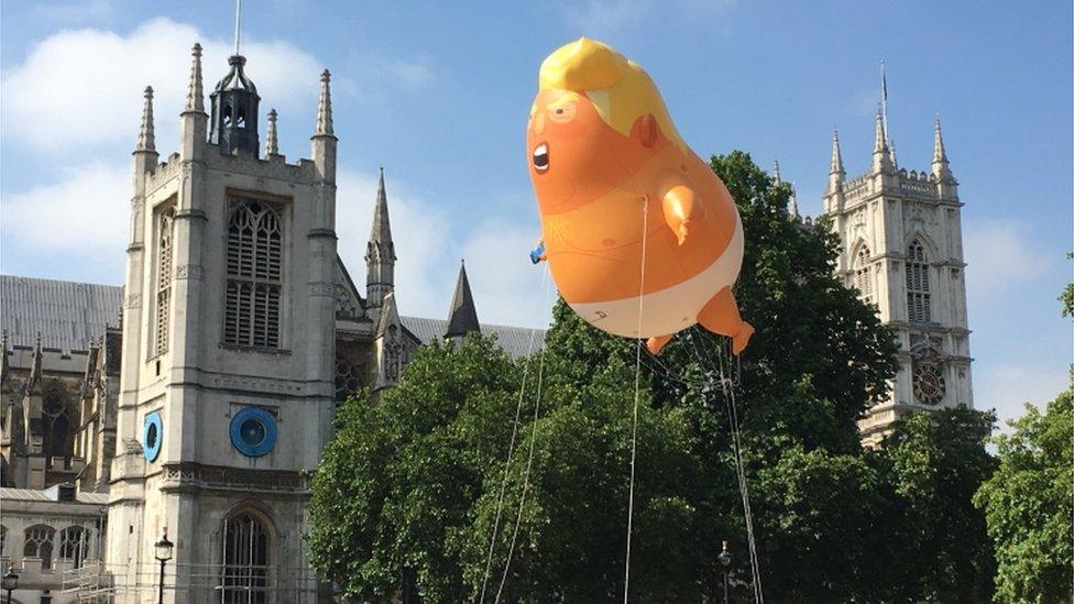 Trump blimp