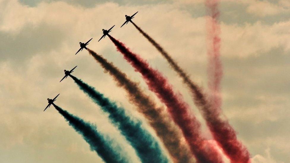 The Red Arrows at Clacton Airshow