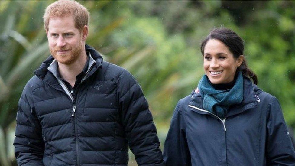 Meghan and Harry at Abel Tasman National Park