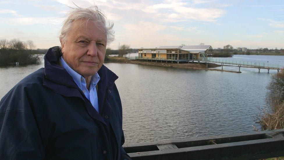 David Attenborough at Attenborough Nature Reserve