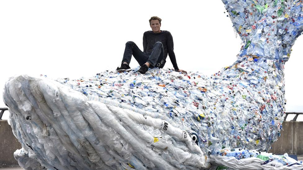 The whale was unveiled by former Olympic rower James Cracknell