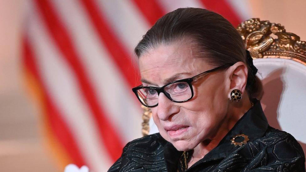 US Supreme Court Justice Ruth Bader Ginsburg