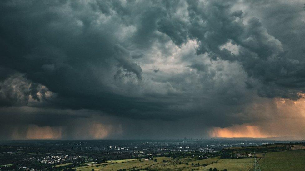 Thunder cloud over Manchester