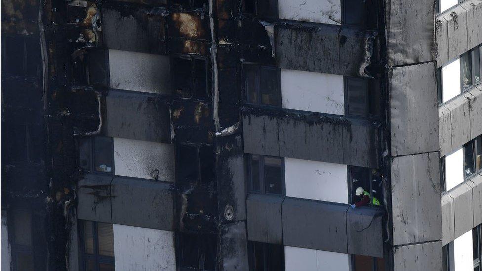 Firefighter in tower