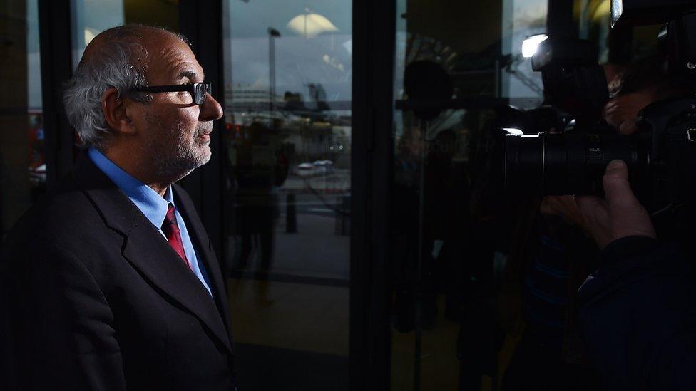 Alan Yentob arrives to give evidence to MPs last October