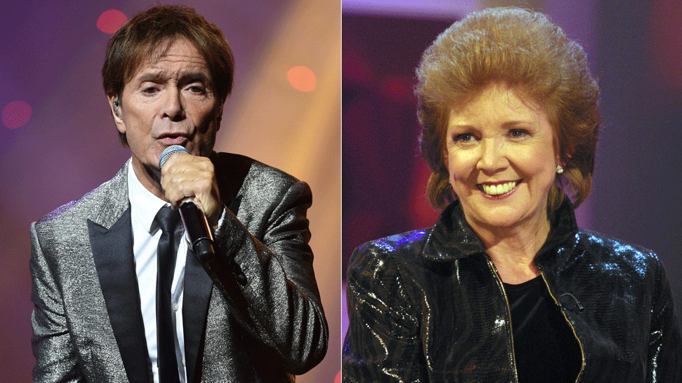 Cliff Richard and Cilla Black