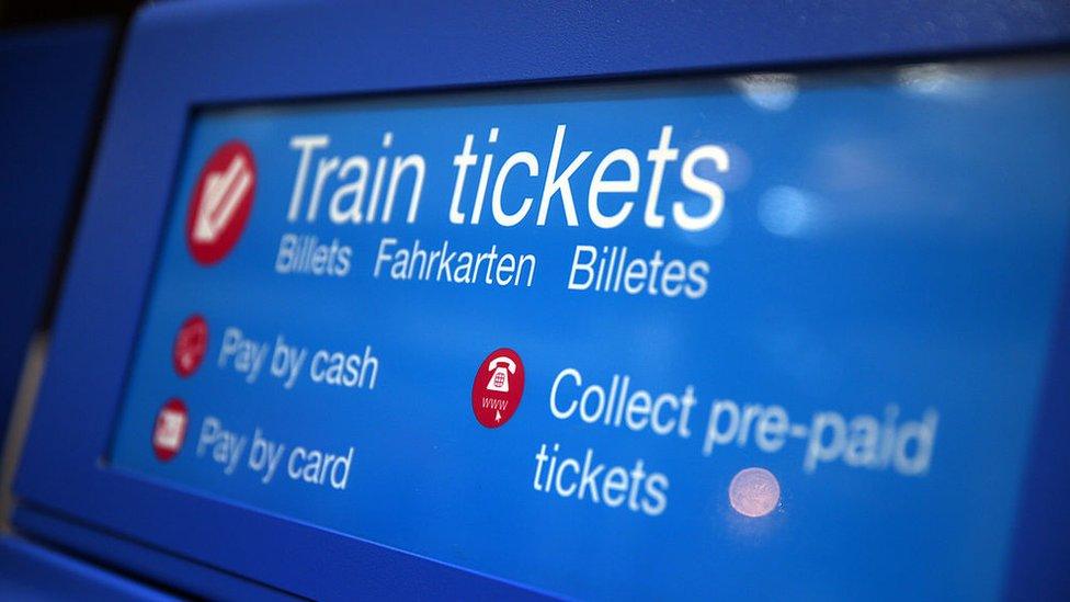 A ticket machine at Kings Cross station