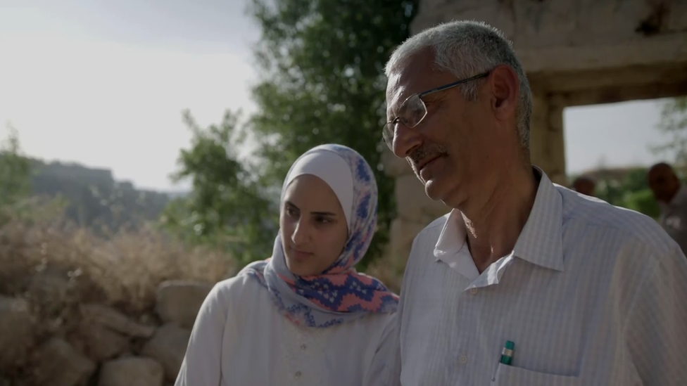 Nasir Sohail with his daughter Sohar