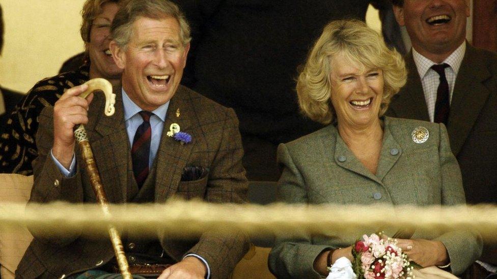 Prince Charles and the Duchess of Cornwall at the Mey Games in Caithness