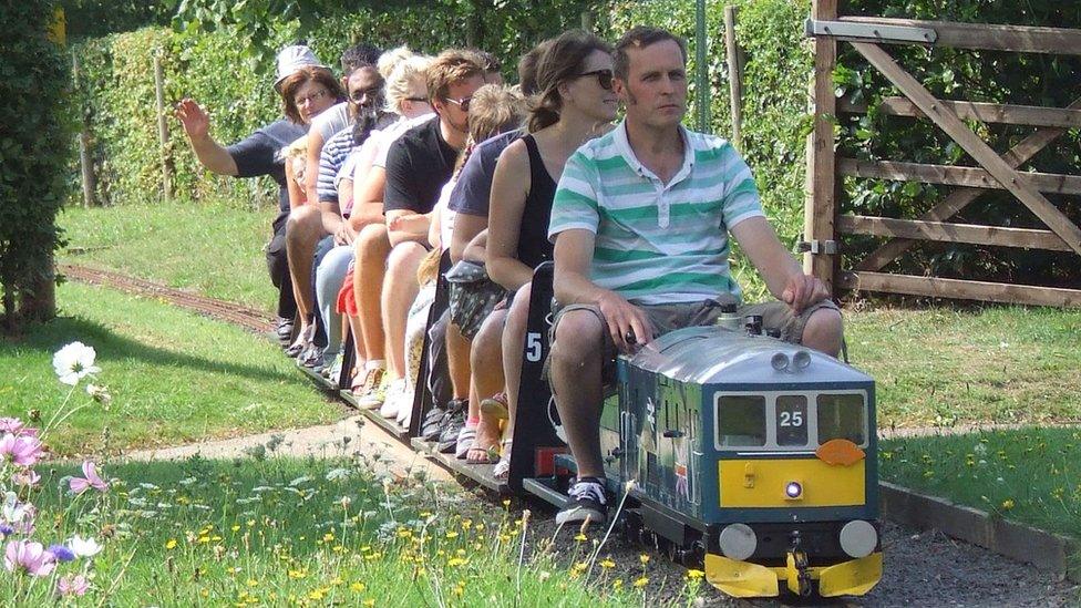 Miniature railway in Eaton Park