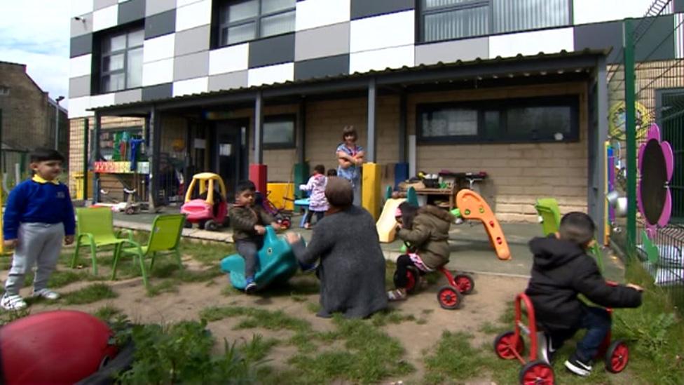 Children playing in nursery