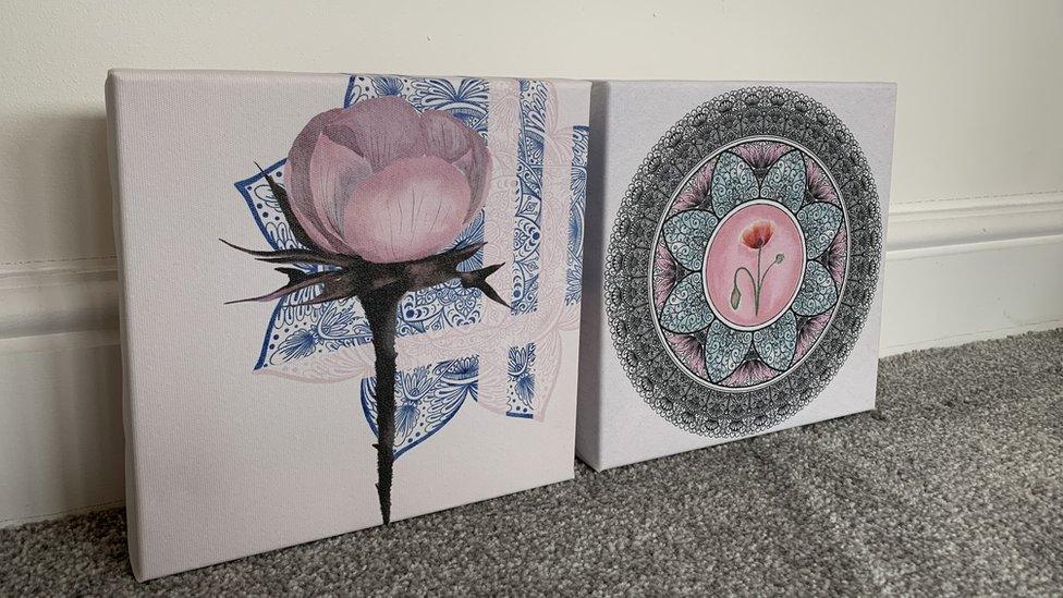 Paintings of flowers