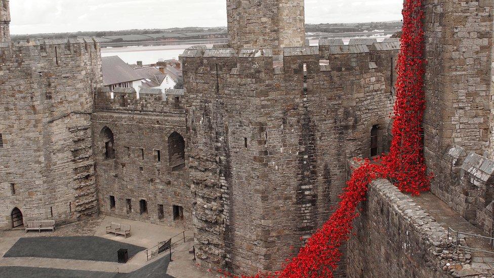 The Weeping Window at Caernarfon Castle, taken by Mel Garside