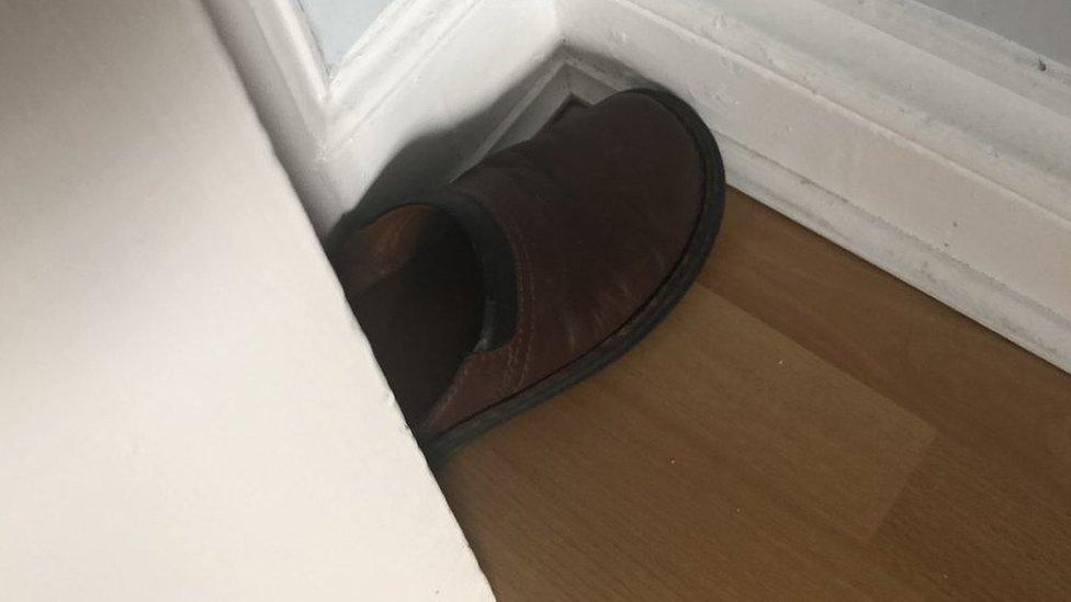 Shoe in door