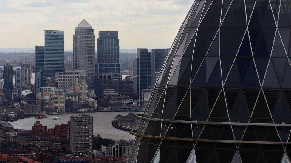 View of the City of London skyline