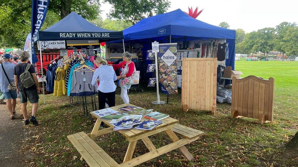 Hales Sawmills stall