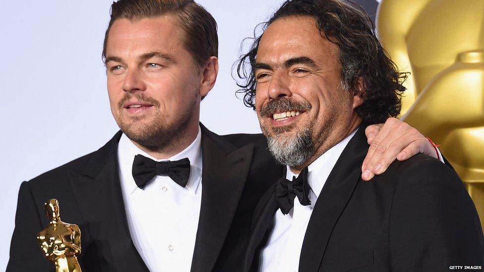 Leonardo DiCaprio and Alejandro Inarritu