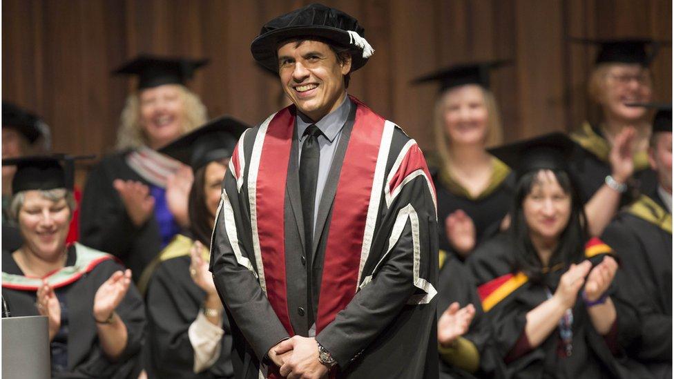 Chris Coleman receives honorary degree from Swansea University