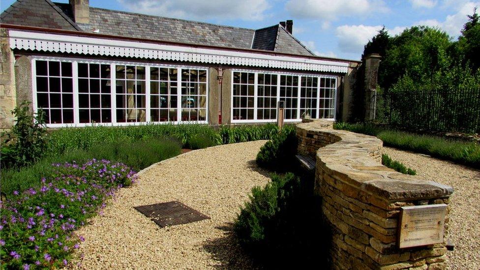 Kemble railway station garden