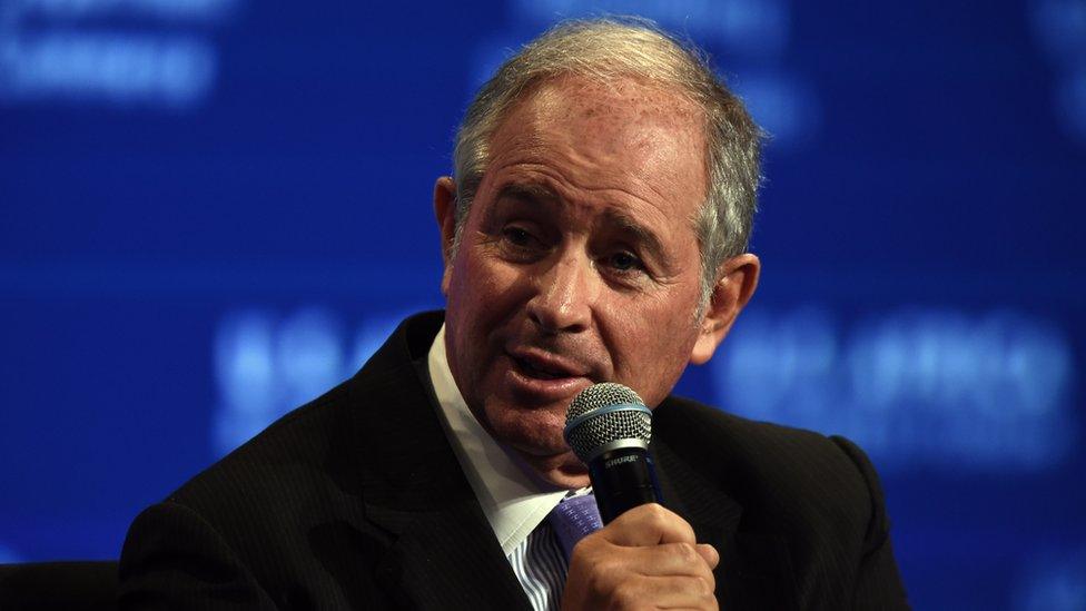 Stephen Schwarzman, Chairman, CEO and Co-­Founder, Blackstonespeaks during the panel Powering Africa: Leading Developments In Infrastructure on August 5, 2014, at the US-Africa Leaders Summit in Washington, DC.