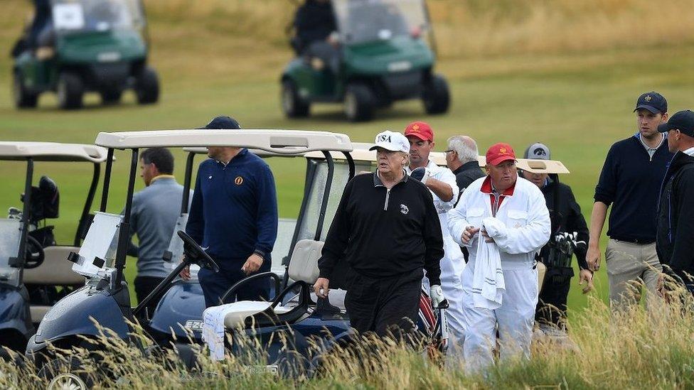 President Trump at Turnberry