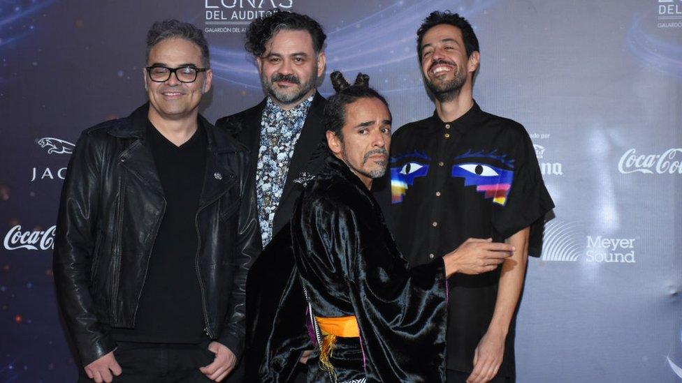 Mexican rock band Café Tacvba at the Lunas del Auditorio award ceremony in October 2018