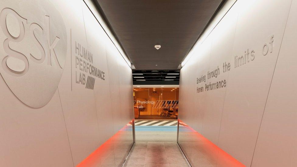 Entrance to GSK lab in UK