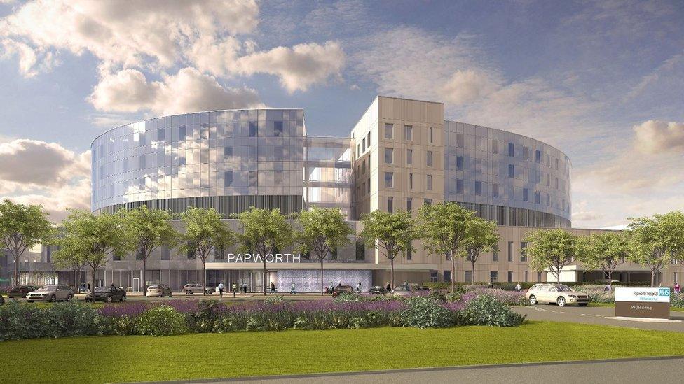 Artist's impression of new hospital