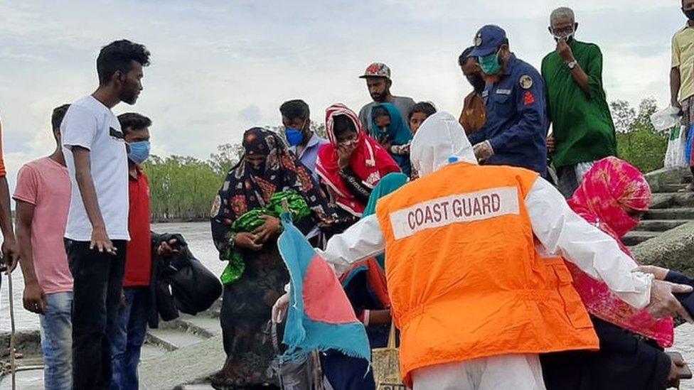 Relief efforts in Satkhira district in Bangladesh, near the Indian border