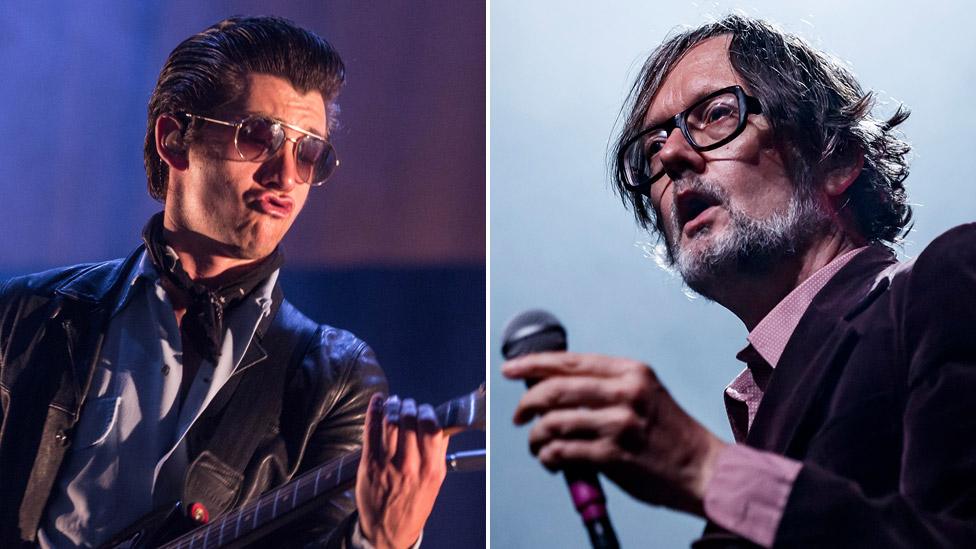 The Arctics' Alex Turner and Pulp's Jarvis Cocker