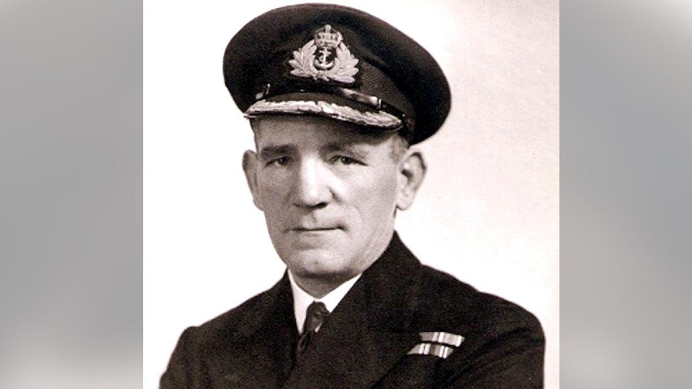 Capt Alan Bradshaw who worked at Bletchley Park, Buckinghamshire