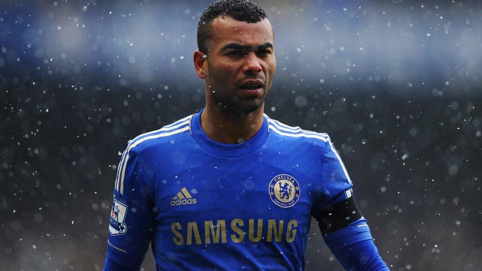 Ashley Cole playing for Chelsea