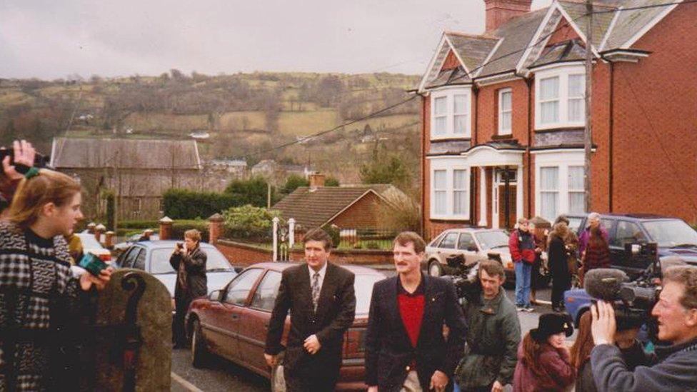 Joe Tanner yn Llanddewi Brefi yn 1995