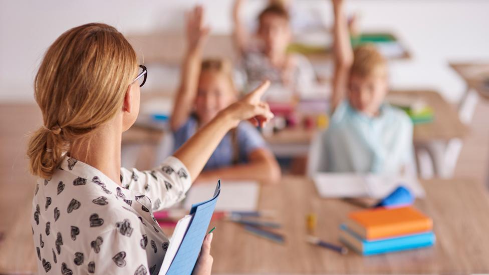 Teacher in classroom