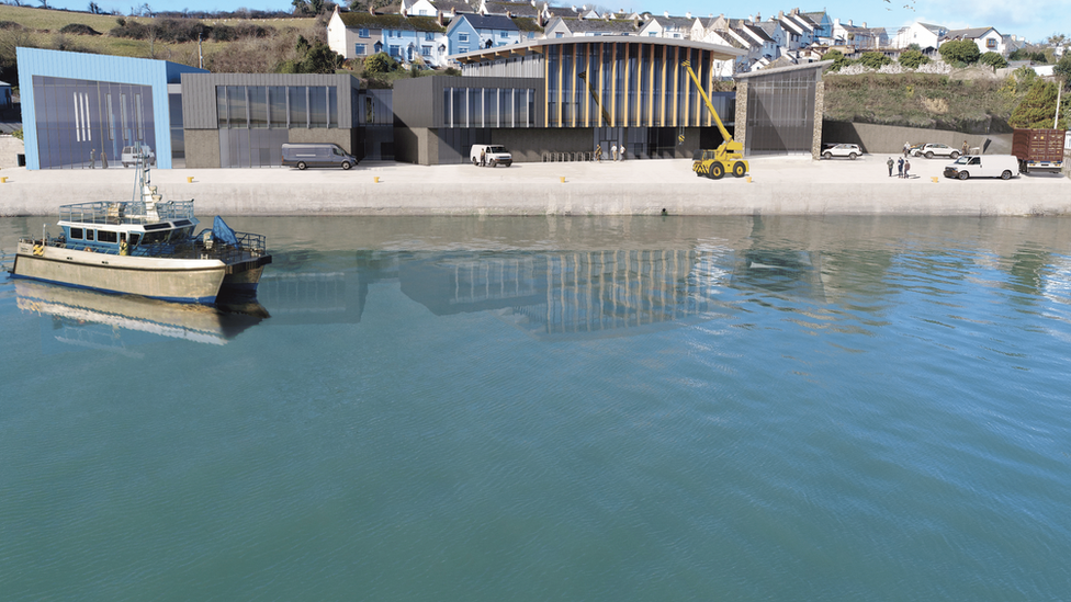 Visualisation of Clean Maritime Innovation Centre in Appledore