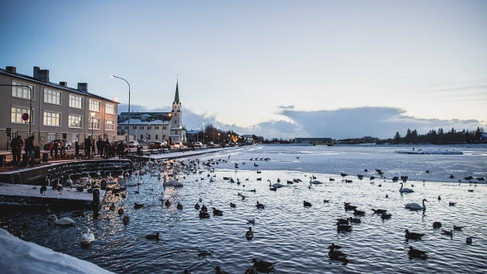 Reykjavik on Christmas Eve, 2016