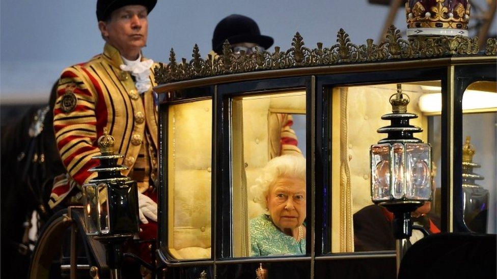 The Queen in her carriage