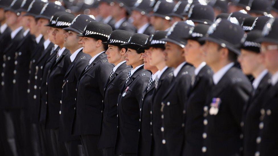 Police at passing out parade