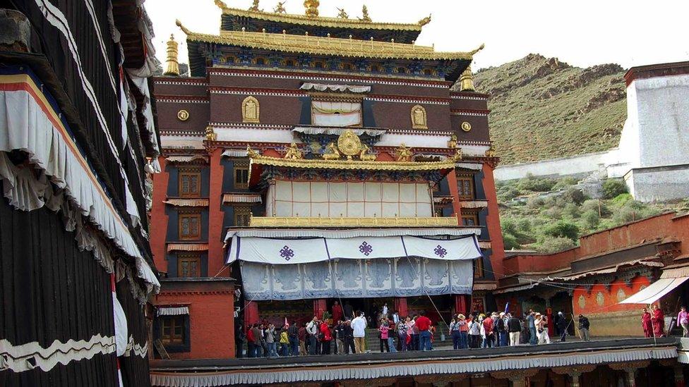 The Tashilhunpo Monastery in Shigatse in Tibet, the home monastery of the Panchen Lamas