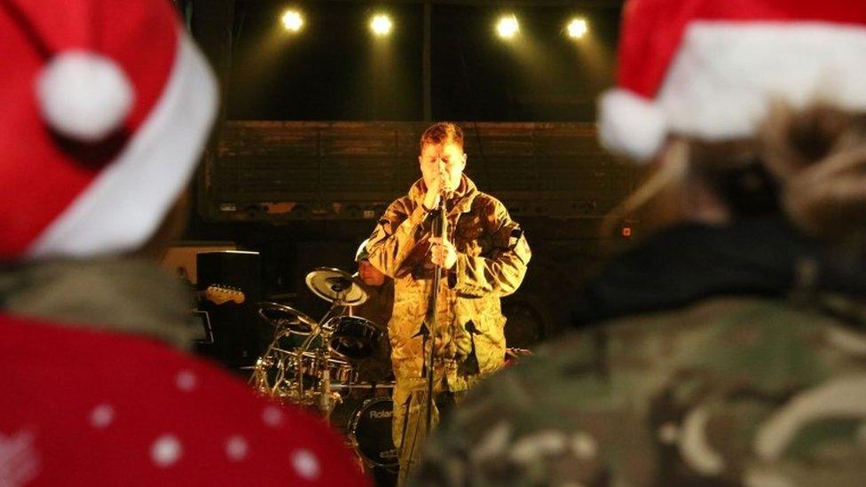 Troops in Afghanistan at Christmas