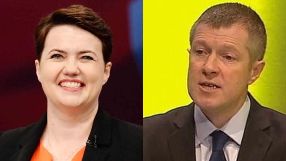 Ruth Davidson and Willie Rennie